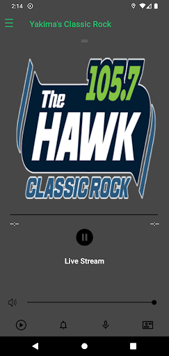 105.7 FM THE HAWK YAKIMA Screen 2