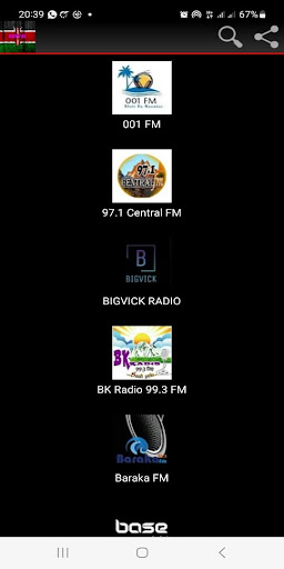 Android application Radio KE screenshort