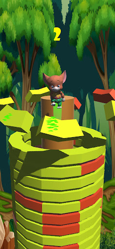 Helix Stack Jump: Jungle Mouse Screen 2