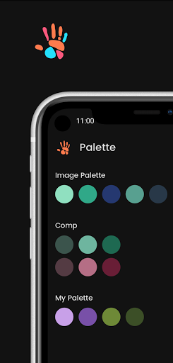 Android application Hue - Create/Extract Palettes screenshort