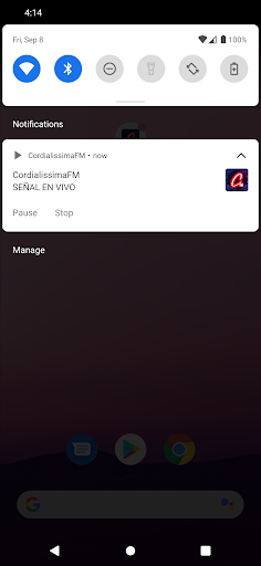 Android application CordialissimaFM screenshort