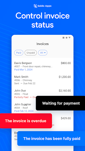 Saldo: Bill & Invoice Maker Screen 3