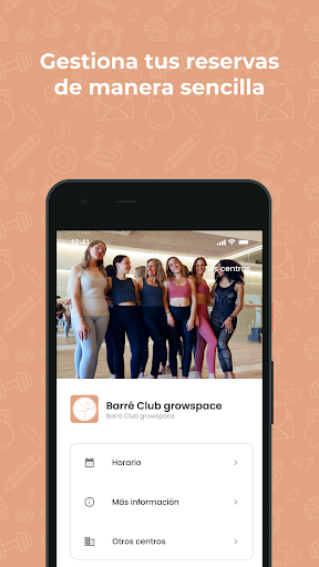 Android application Barré Club growspace screenshort