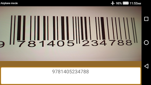 BarCodeScanner Screen 2