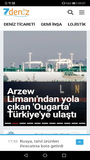 Android application 7deniz Haber screenshort