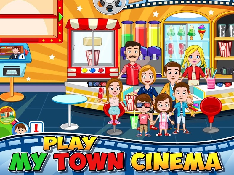 My Town : Cinema 1.22 APK + Mod (Unlimited money) إلى عن على ذكري المظهر