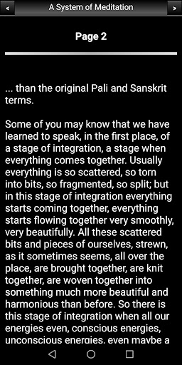 A System of Meditation Screen 3