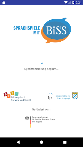Android application Sprachspiele mit BiSS screenshort