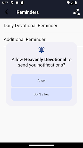 Heavenly Blessing Devotional Screen 2