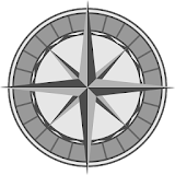 Compass and altitude icon