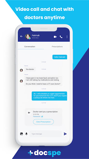 Docspe - Virtual Clinic App Screen 3