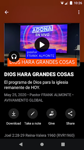 Frank Almonte Ministries Screen 3