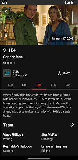 Metro Movie Database Screen 2