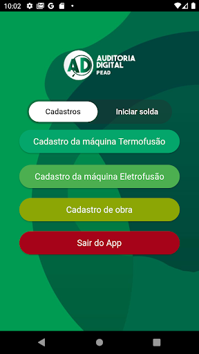 Android application PEAD - Auditoria Digital screenshort