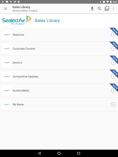 Sales Library Screen 3