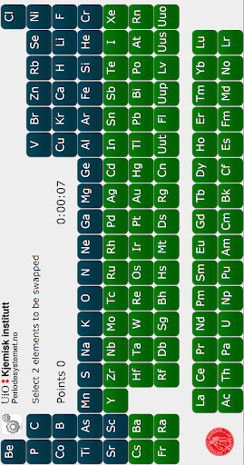 Android application Periodic Puzzle screenshort