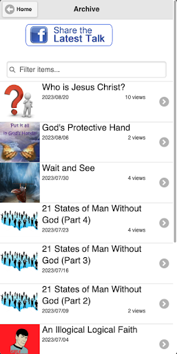 Android application One Faith One Christ Church screenshort