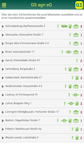 Android application GS agri eG screenshort
