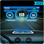 HUD Speedometer Digital: GPS, Speed Limit Widget