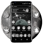 Cover Image of 下载 Moon Galaxy Theme Launcher  APK