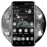 Moon Galaxy Theme Launcher icon