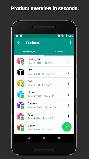 Tally in Mobile App GST Bills Screen 3