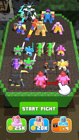 Craft Merge Battle Fight 1.1 APK + Mod (God Mode) for Android
