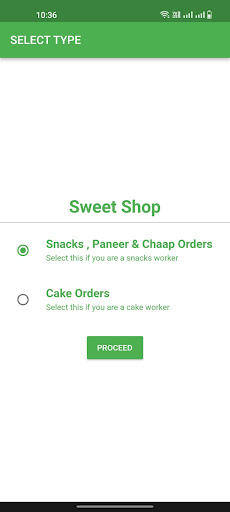 Android application MBS Cake Shop screenshort