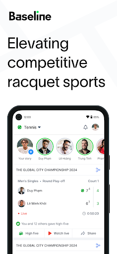 Baseline - Tennis & Pickleball screenshot 0