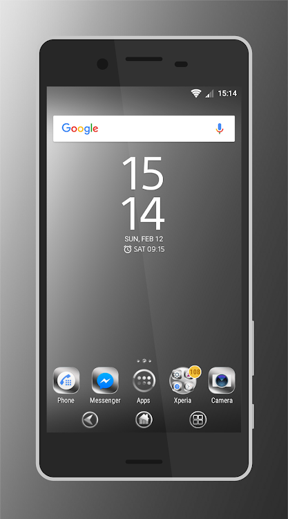 silvery white | Xperia™ Theme - 1.s.0 - (Android)