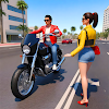 Bike Taxi Driving Games 3D icon