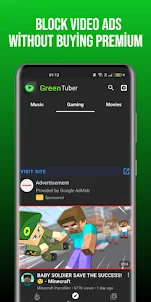 Green Tuber: Khóa Ad Cho video