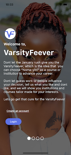 Android application Varsity Feever screenshort