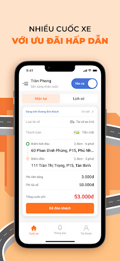 Android application Lái Xe Hộ: Đặt xe & đặt tài xế screenshort