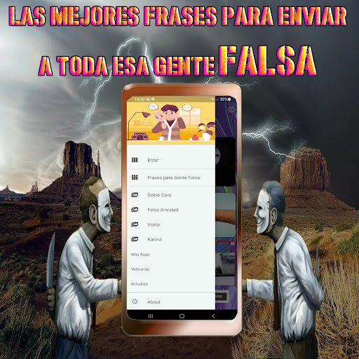Android application Frases para Gente Falsa screenshort