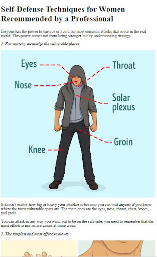 Self Defense Techniques Guide Screenshot 4 - AppWisp.com