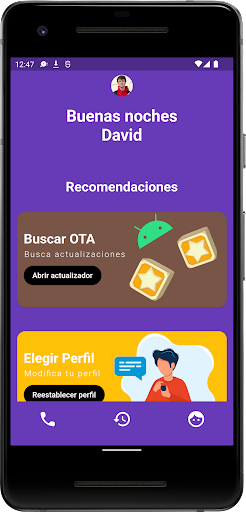 Android application Material Dialer screenshort