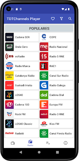 TDTChannels Player Screen 2