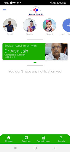 Android application Dr.Arun Jain screenshort