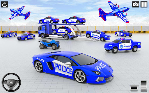 US Police Car Transport Cargo