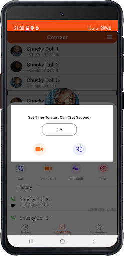 Chucky Doll Fake Video Call
