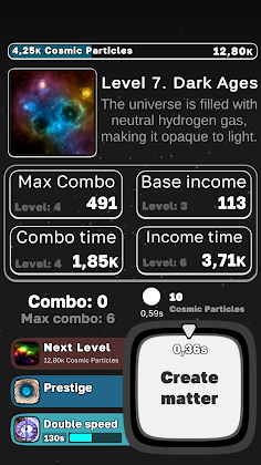 Idle Cosmos: Evolution Saga - Screenshot 2