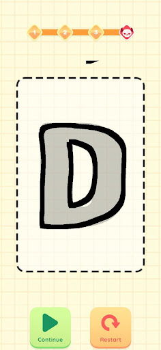 Android application Draw Fight Letter screenshort