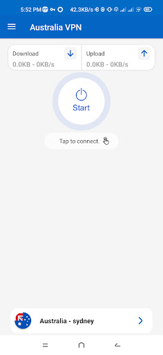 Android application Australia VPN - Fast & Secure screenshort