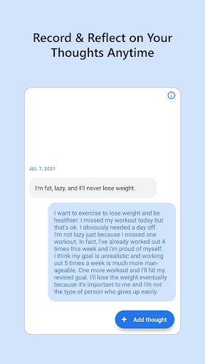 Screenshot of CBT Anxiety & Wellness Journal