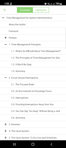 Android application Time Management For System screenshort