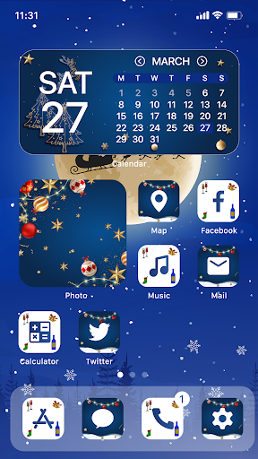 Android application Wow Christmas Party Theme screenshort
