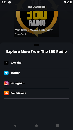The 360 Radio Screen 3
