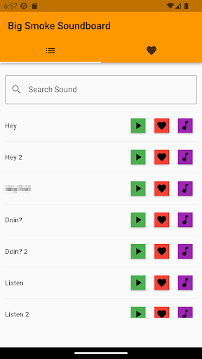 Android application Big Smoke Soundboard screenshort