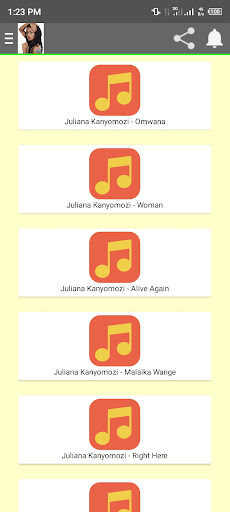 Juliana Kanyomozi Songs Screenshot 2 - AppWisp.com